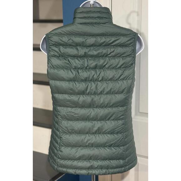 Women's Size Small Patagonia Goose Down Sweater Puffer Regen Green Full Zip Vest - Picture 3 of 5